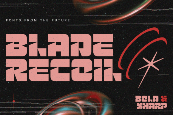 Blade Recoil: A Futuristic Display Font for Bold Editorial Design
