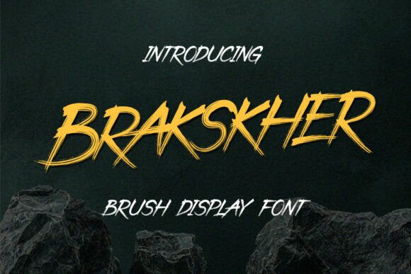 Brakskher: The Expressive Brush Display Font for Bold Branding
