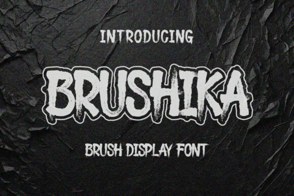 Brushika: A Raw Display Typeface for Bold Editorial Design