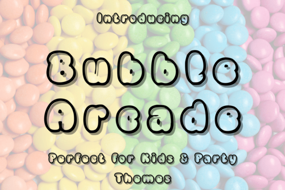 Bubble Arcade: The Retro Display Font for Bold Product Branding