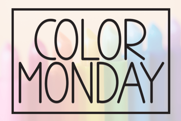 Color Monday: The Handwritten Display Font for Elegant Branding