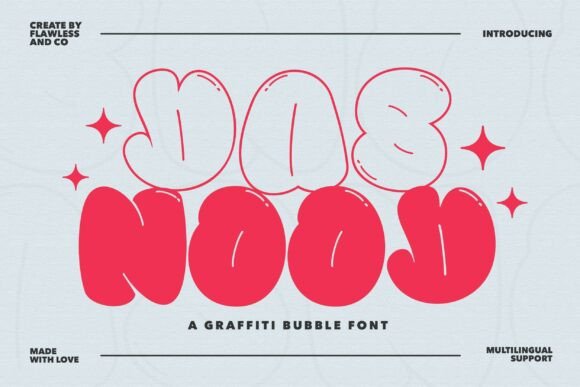 Dasnood: The Graffiti Bubble Font for Bold Branding
