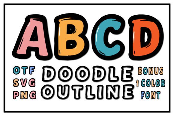Doodle Outline: The Vibrant Display Font for Editorial Design