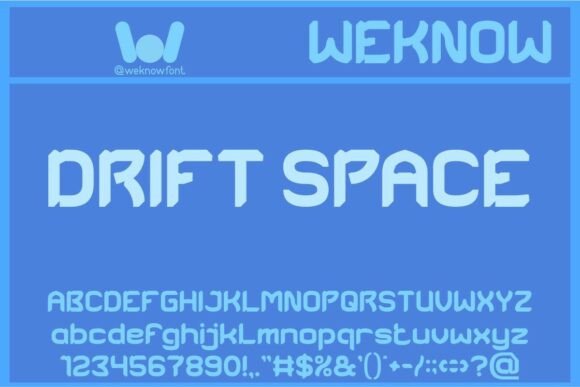 Drift Space: The Futuristic Typeface for Modern Digital Brands