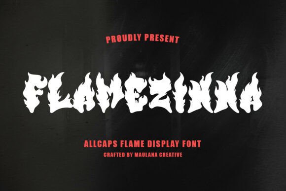 Flamezinna: A Bold Display Font for Editorial Design