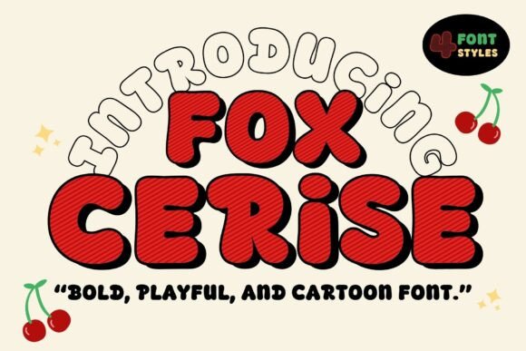 Fox Cerise: The Joyful Display Font for High-Impact Campaigns