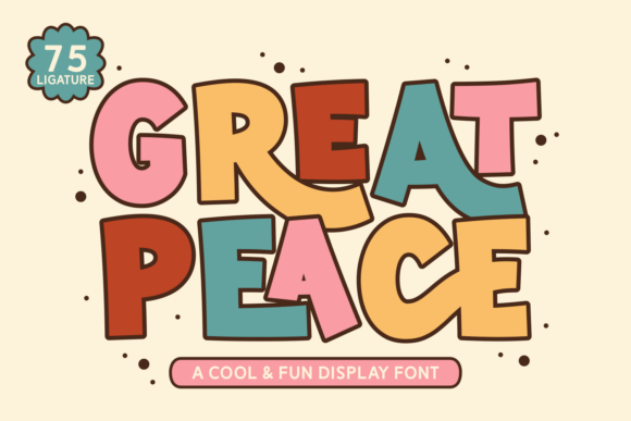 Great Peace: A Whimsical Typeface for Creative Branding