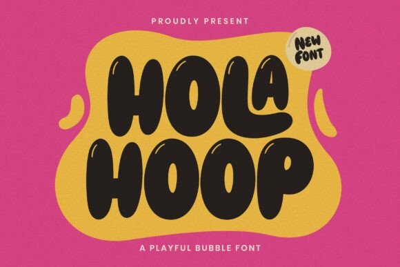 Holahoop: The Playful Bubble Font for Bold Brand Identity