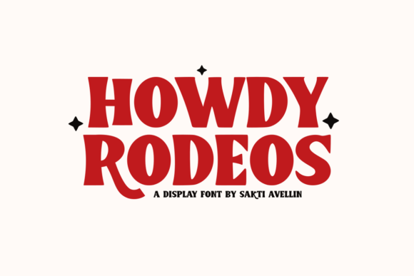 Howdy Rodeos: The Premium Display Typeface for Bold Campaigns