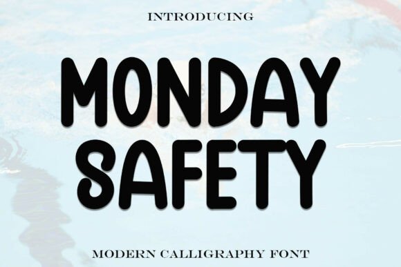 Monday Safety: The Bold Display Font for Handmade Shop Branding