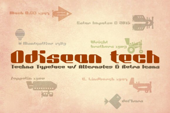 Odisean Tech: The Retro Display Font for High-Impact Campaigns