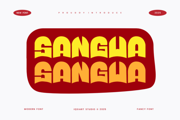 Sangua: The Bold Retro Typeface for Handmade Brands