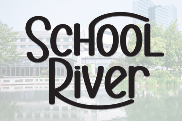 School River: The Charming Handwritten Display Font for Creative Projects