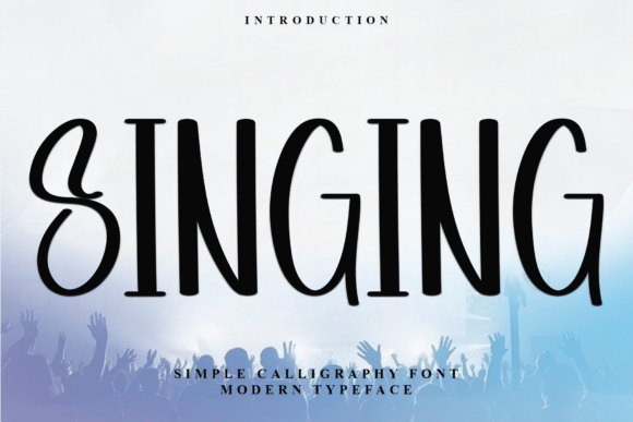 Singing: The Festive Font for Holiday Craft Projects