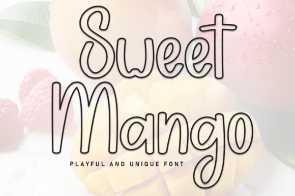 Sweet Mango: A Warm Display Font for Editorial Design