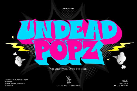 Undead Popz: The Ultimate Display Font for Bold Branding