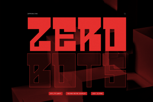 Zero Bots: The Futuristic Display Font for Bold Campaigns